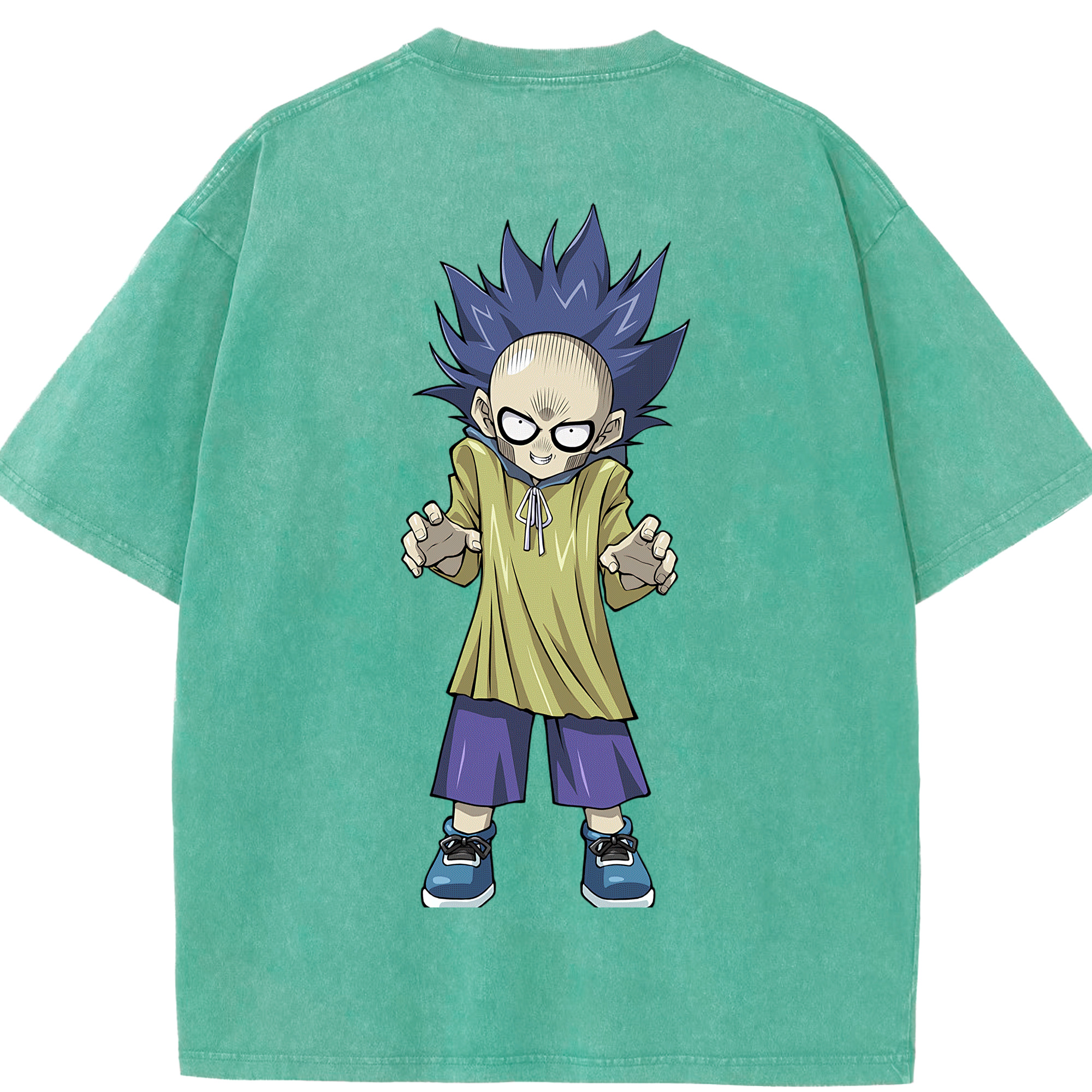 （画像用） 遊☆戯☆王 Yu-Gi-Oh! 綿100% ヴィンテージ風 半袖Tシャツ（背面プリント）